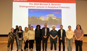 Dr. Robinson is Distinguished Lecturer in Analytical Chemistry at NCSU